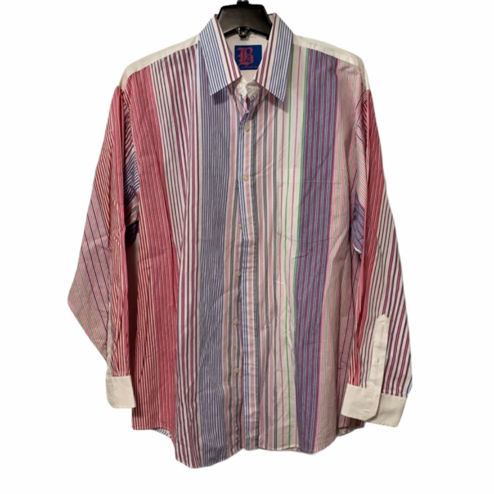 Brooklyn Xpress Pastel Stripe Dress Shirt